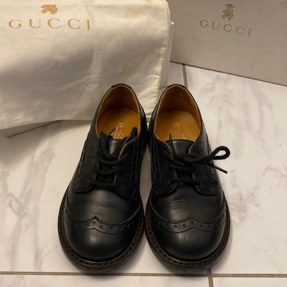 Gucci Kids Wingtip Shoes 324492 (Euro Size 25)